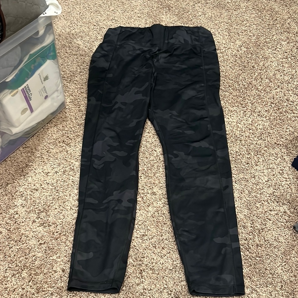 Avia Black Camouflage Leggings